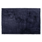 Tappeto Shaggy in misto cotone e poliestere blu 140 x 200 cm a pelo soffice e denso