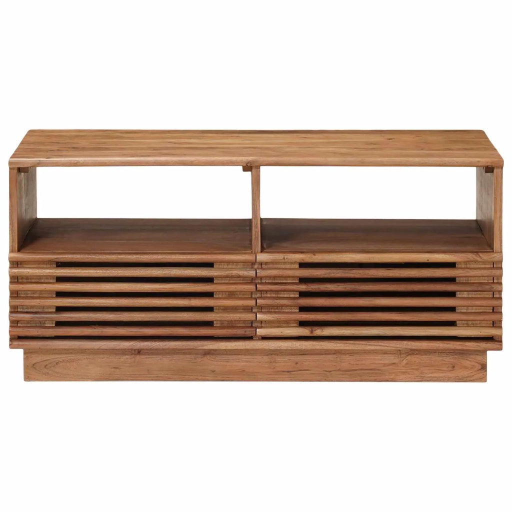 Tavolo da Caffè Fatto a Mano Marrone Teak 85 x 45,5 x 40 cm