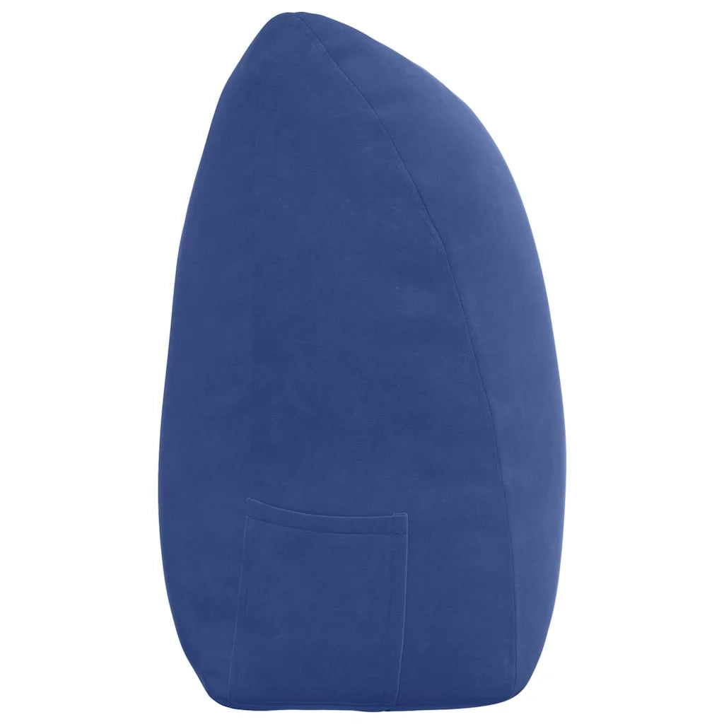 Cuscino per Schiena Blu Polizia 200 x 24 x 50 cm Velluto 42014614
