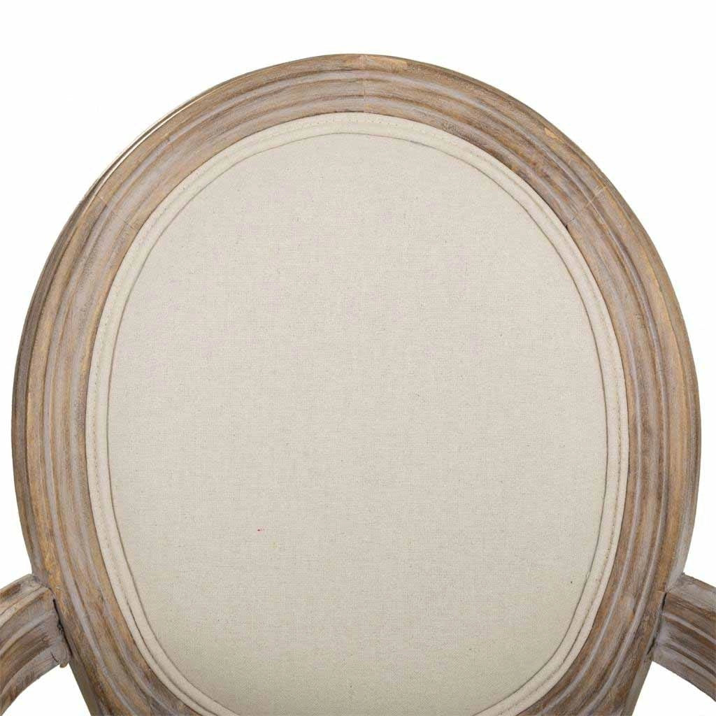 Sedia in legno imbottita beige 55x46x48/96h