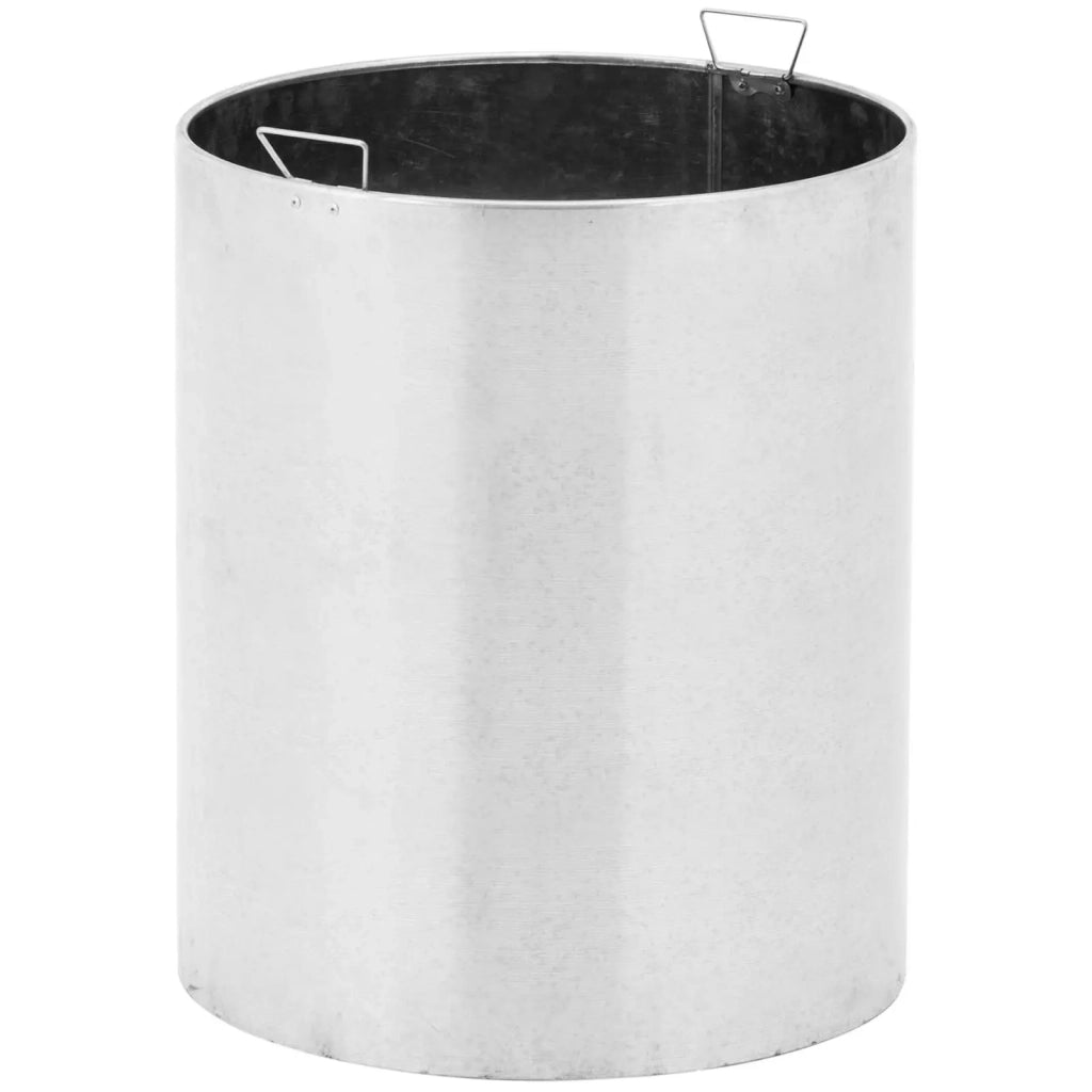 Cestino per esterni 73 x 73 x 85 cm rotondo largo acciaio zincato acciaio inox 14_0009750
