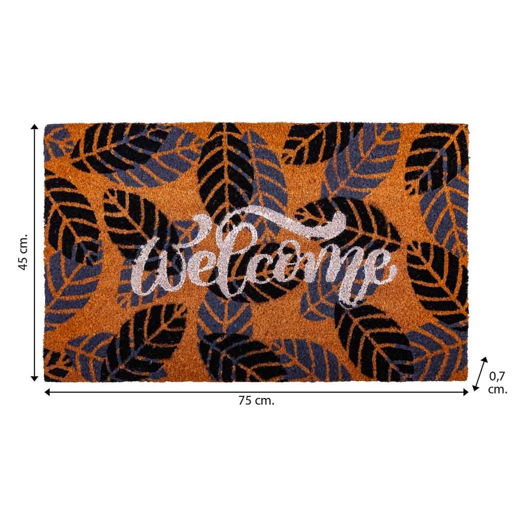 Zerbino in cocco con disegno stampato 45x75h