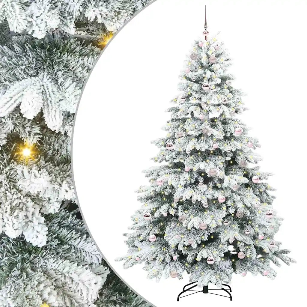 Albero di Natale artificiale con 300 LED Bianco 210 cm PE e PVC 3397629