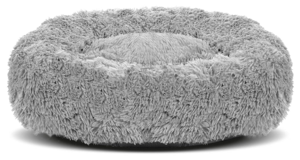 AIO FACTORY Letto per cani Shaggy da 60 cm, grigio chiaro, impermeabile