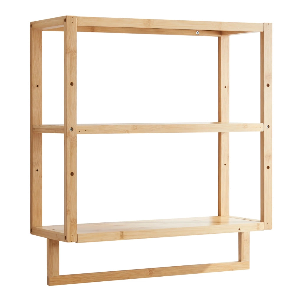 Mensola da bagno in bambù 59 x 52 x 21 cm naturale 03_0007025