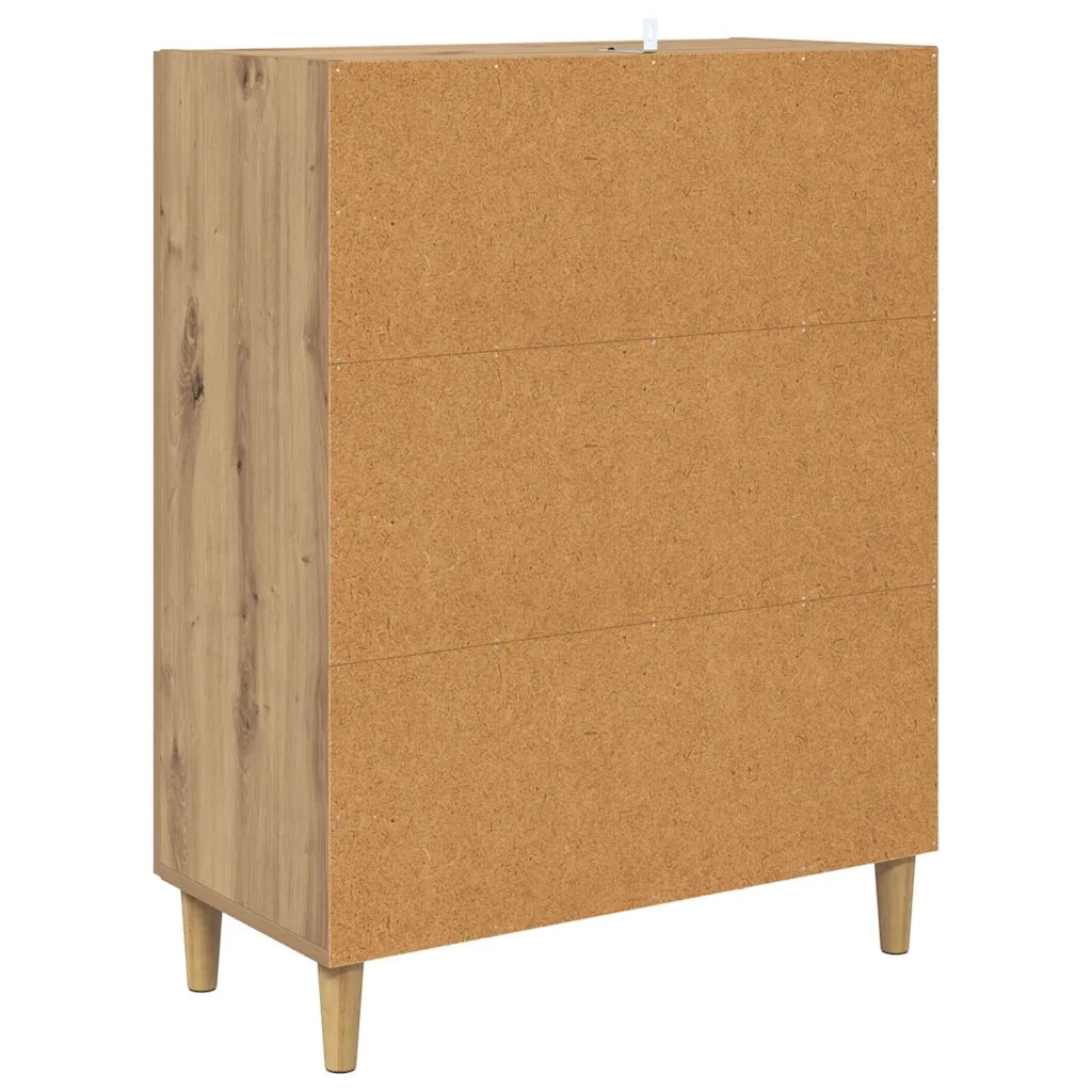 Credenza-Buffet-Armadio da cucina Rovere artigianale 70 x 34 x 90 cm Legno multistrato