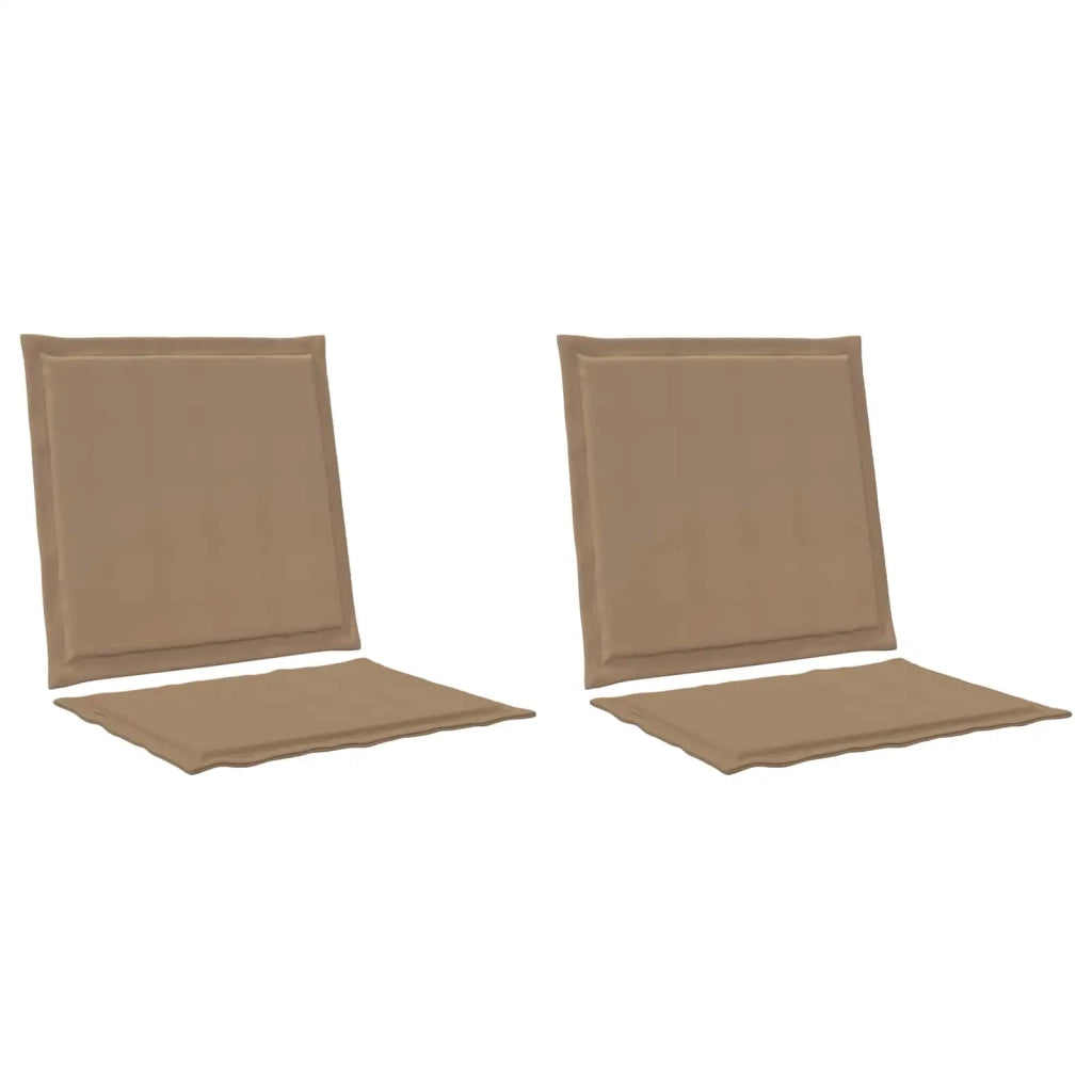 Cuscini per Seduta e Schienale 2 pcs Tortora 47 x 45 x 2 cm 899975