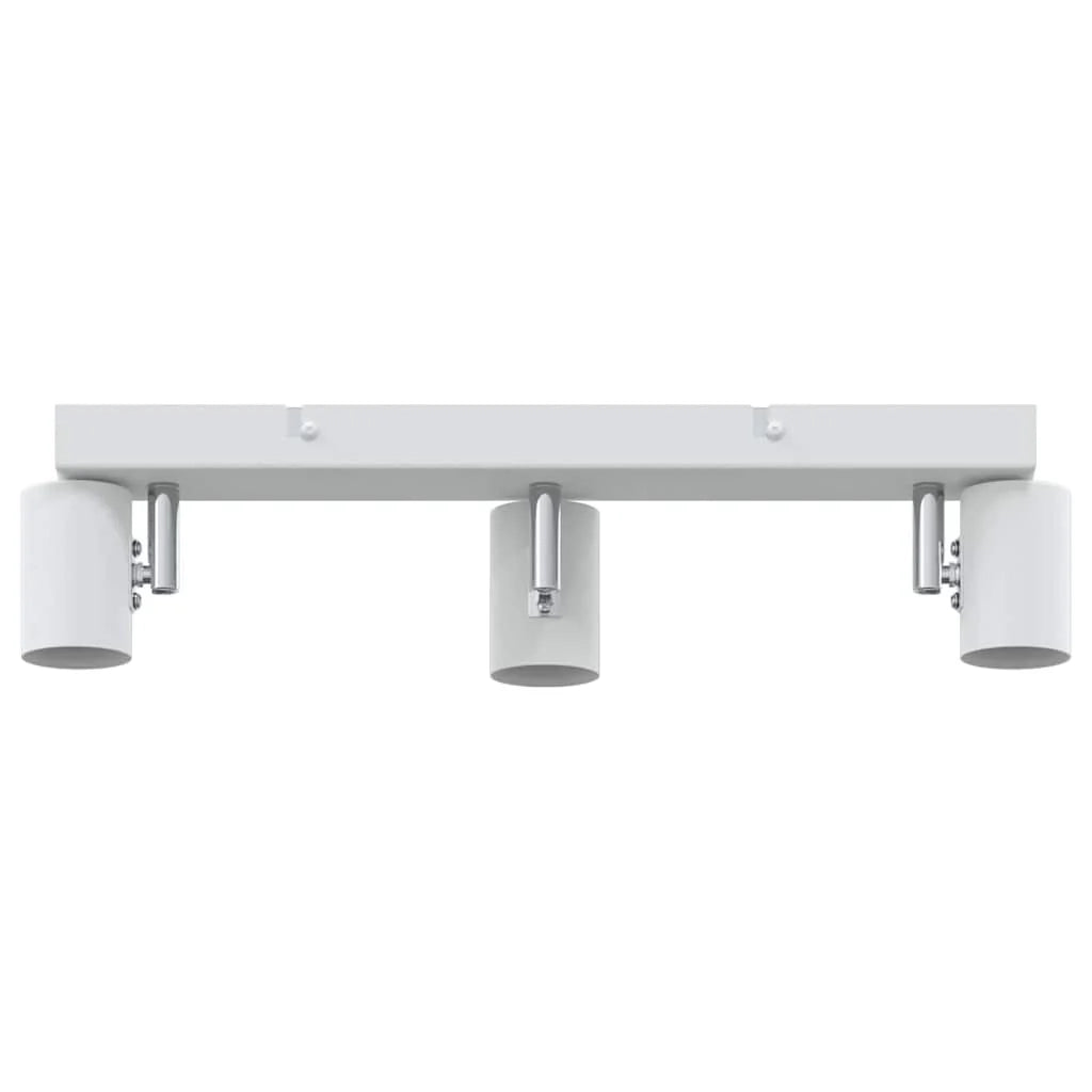 Faretto da soffitto in stile moderno e contemporaneo 38 x 6,5 x 11,5 cm finitura opaca metallo bianco 02_0058292