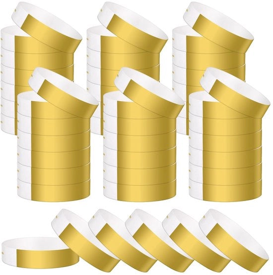 Polsbandjes Acquerosi 400 pezzi - Resistenti all'acqua - Polsbandjes in Carta - Colorati - Leggeri - Per Eventi - Bande per Eventi