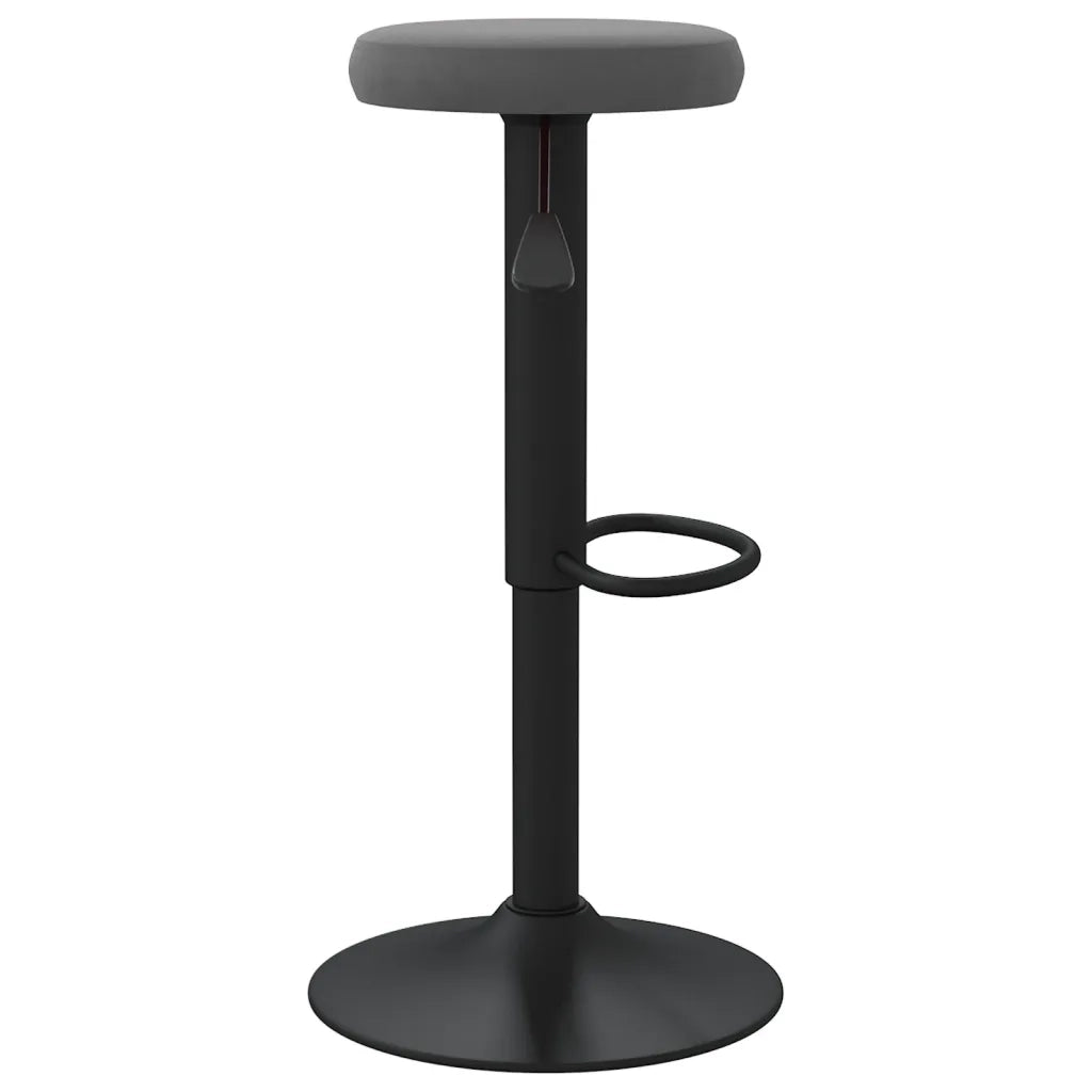 Sedie da Bar 2 pz Grigio Scuro in Velluto 333144