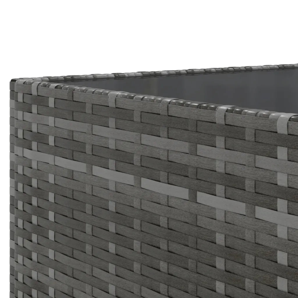 vidaXL Set Divani da Giardino 10 pz con Cuscini in Polyrattan Grigio