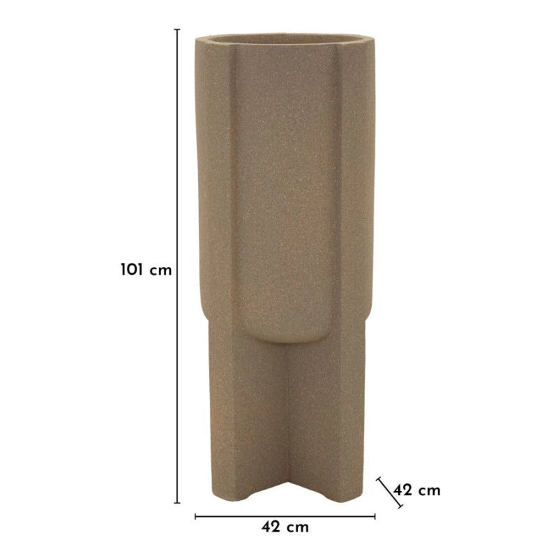 Porta Vaso Da Esterno Moai cm ø 42x101 (apertura cm ø 34)