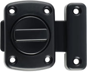 Porta blindo 64x52 mm - Schermo di sicurezza a scorrimento - Chiusura di sicurezza - Maniglia a doppia faccia girevole - Nero
