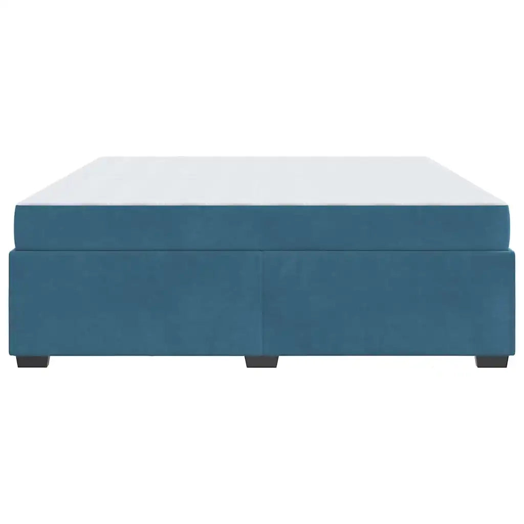 vidaXL Struttura del letto Blu scuro 200 x 200 cm Velluto