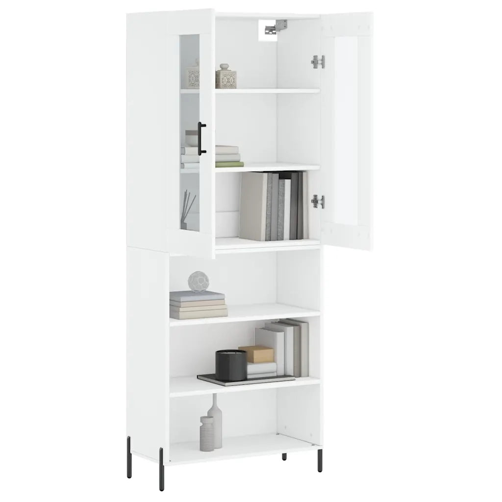 Credenza Bianca 69,5x34x180 cm in Legno Multistrato 3198729