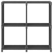 Mobile per 4 Scatole a Cubo Grigio 69x30x72,5 cm in Tessuto CFW2376705