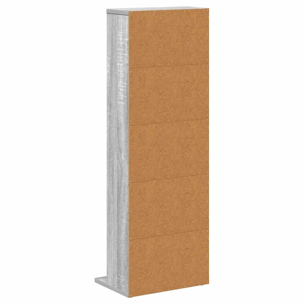 Mobile per CD Sonoma grigio 33 x 23,5 x 97,5 cm 8012700