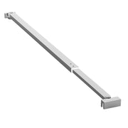 Braccio di supporto a snodo per parete doccia walk-in da 70-110cm in acciaio cromato