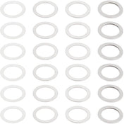 Set di Spaziatori in Acciaio - 40 pezzi - Diametro esterno 7mm - Diametro interno 5mm - Spessore 0,1mm/0,2mm/0,3mm/0,5mm - Resistenti e Corrosione-resistenti - Anelli di Spaziatura