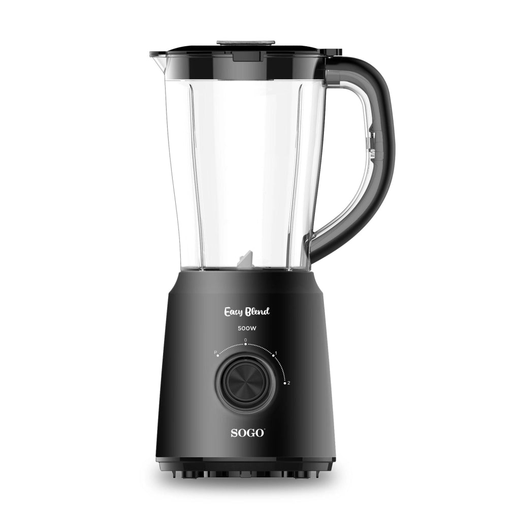 SOGO Frullatore da Tavolo, 500W Potenza, 1.5L Caraffa Trasparente, Lame Acciaio Inox Rimovibili, Cucina Casa