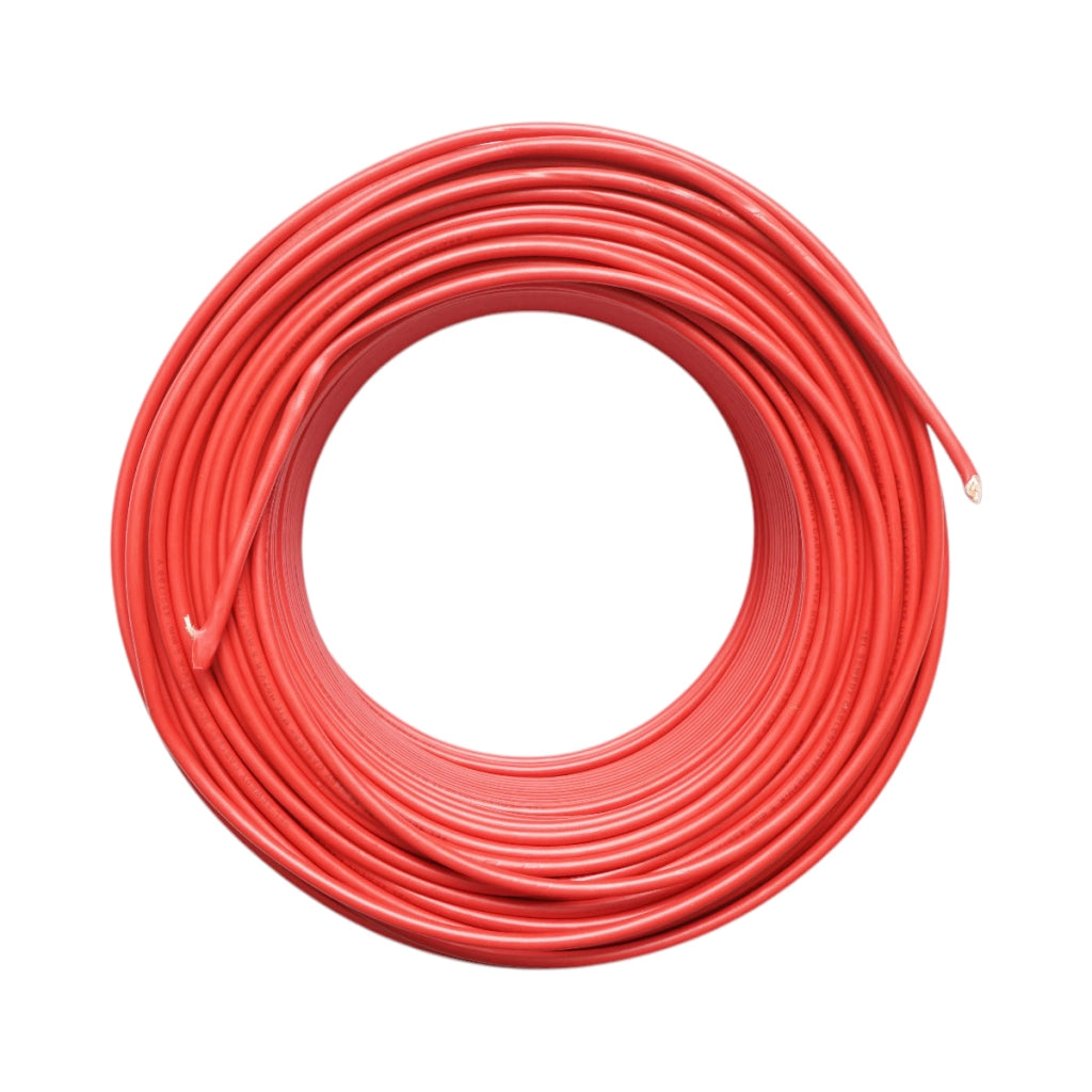 Cavo elettrico in rame 6mm rosso MYF H07V-K, isolamento in PVC 450/750V 100m/rotolo