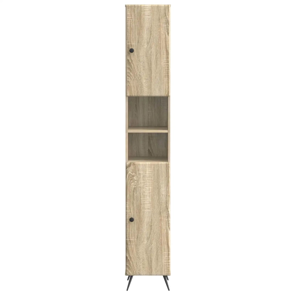Armadio da Bagno con Ripiano Aperto BREDA Rovere Sonoma 897477