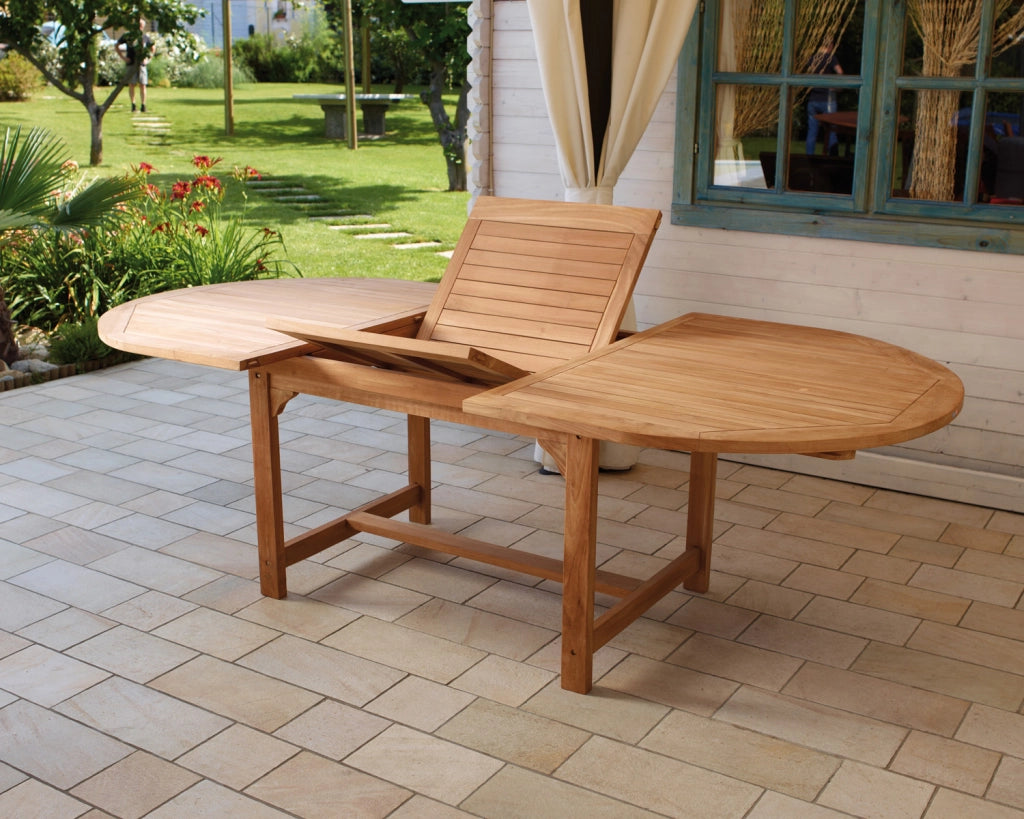 Cheonda - Tavolo Alicudi ovale allungabile 180/240 x 120 cm Greenwood