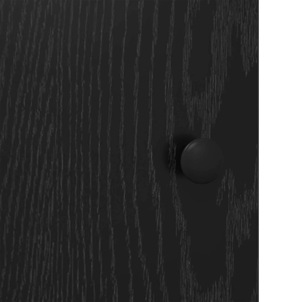 Credenza | Madia | Buffet da pranzo | Armadio da pranzo Rovere Nero 62 x 36 x 121,5 cm Legno multistrato