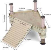 Piattaforma Galleggiante per Rettili - Scheda per Tartarughe Reclinabile con Sostegno per Terrapini e Sedia a Soffitto per la Luce del Sole.