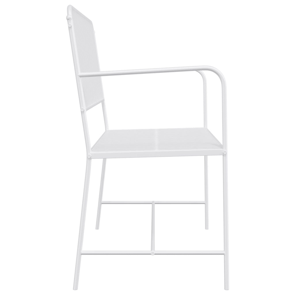 Panchina Bianco Metallo 103.5 x 51.5 x 90 cm Resistente