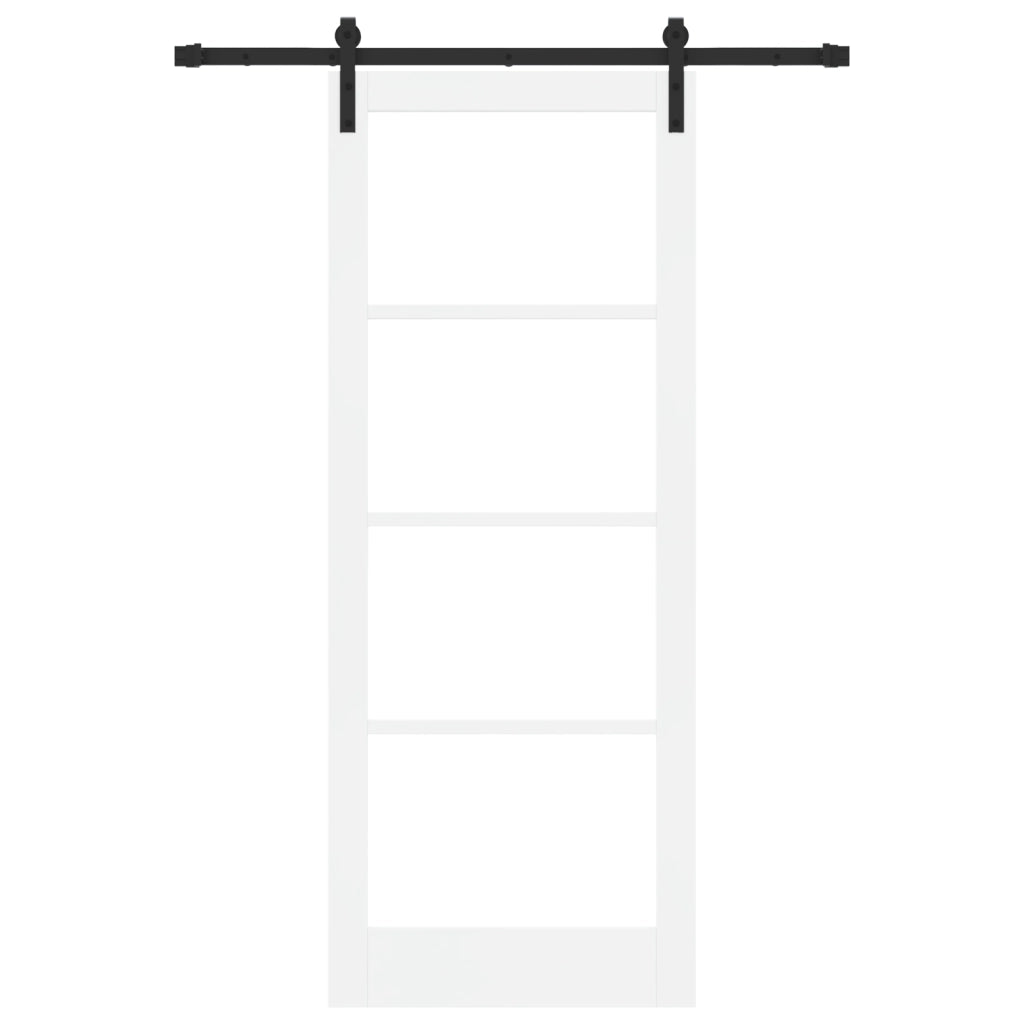 Porta Scorrevole  con Set di Accessori 'ORKDAL'Bianca 83x211 cm