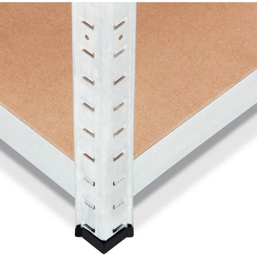 KIT 4 Scaffali in MDF Zincato 4 Ripiani: 75x30x150cm Portata 400KG (100kg a Ripiano)