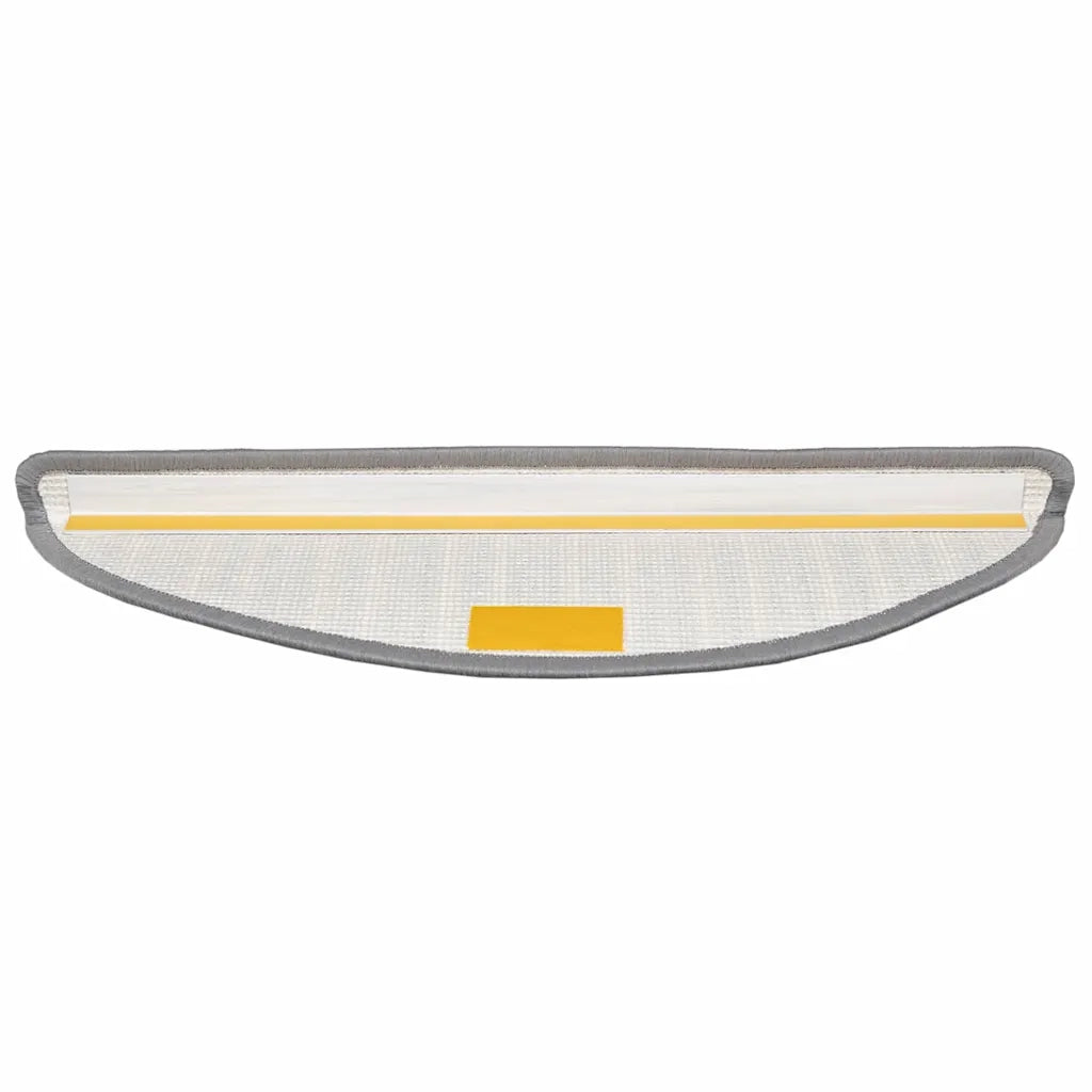 Tappetini per scale autoadesivi 15 pcs Grigio 56 x 17 x 3 cm