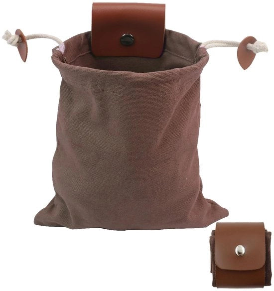 Zak diario impermeabile - Targa regolabile - Borsa in tela/canvas - Ideale per campeggio/viaggi - Tasca stile raccolta - 21,5x20 cm