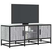 Mobile TV-Credenza TV-Console TV Grigio Sonoma 100x35x41 cm Legno Multistrato Metallo