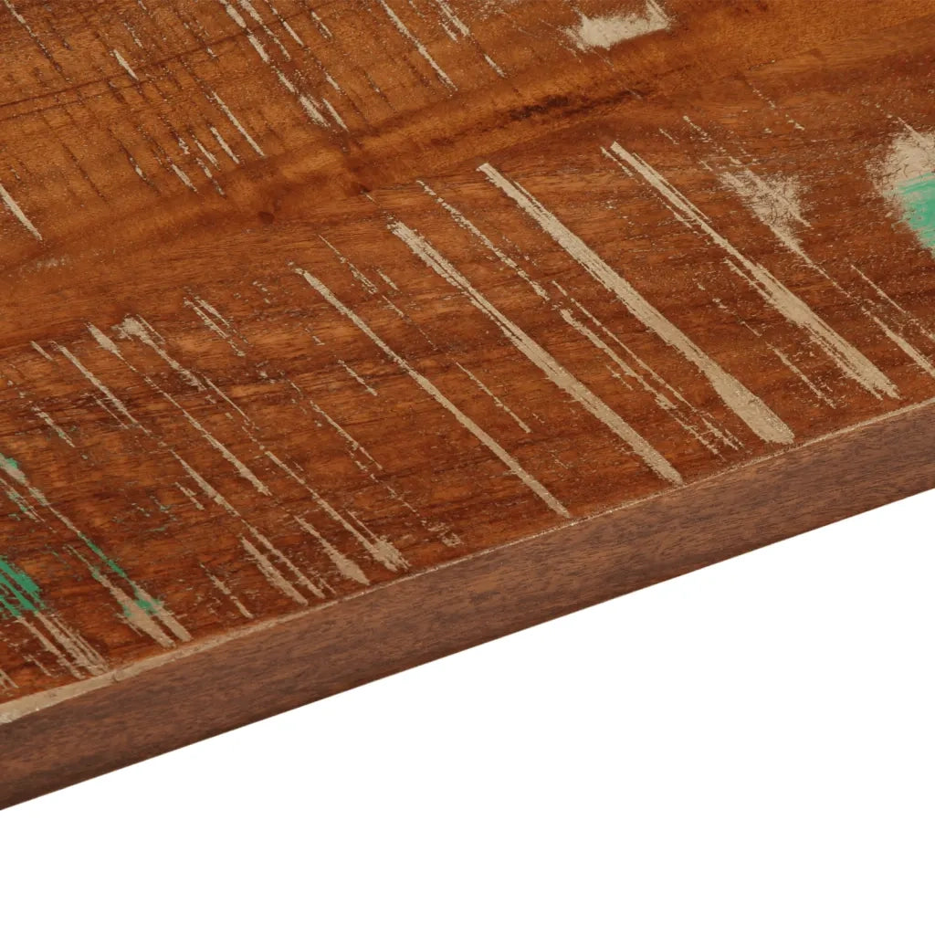 Piano Tavolo 40x40x2,5 cm Quadrato Legno Massello di Recupero 371032