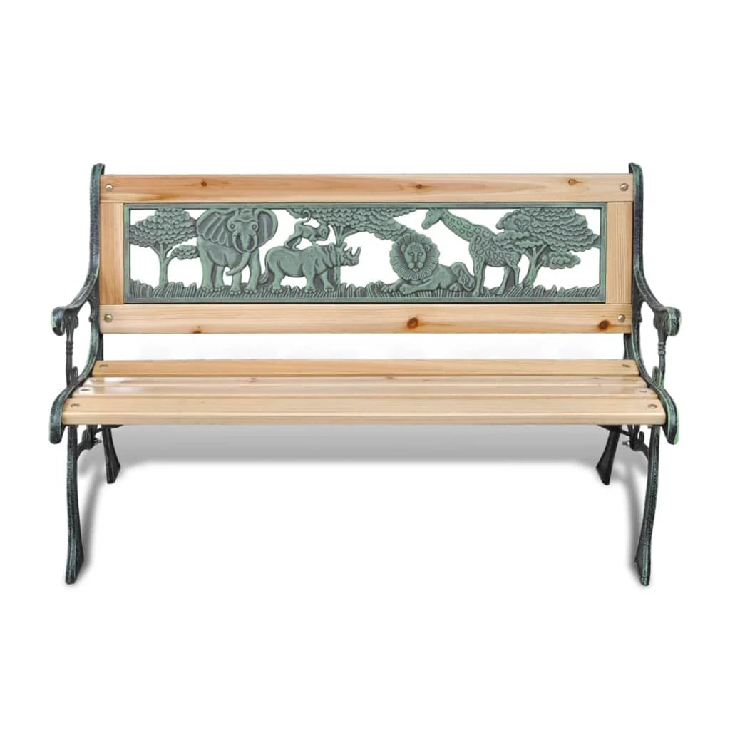 Panca da giardino mobili da esterno terrazza per bambini 84 cm legno 02_0011763