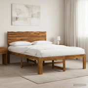 Letto matrimoniale con testiera ROSTOCK Naturale 160 x 200 cm 3405420