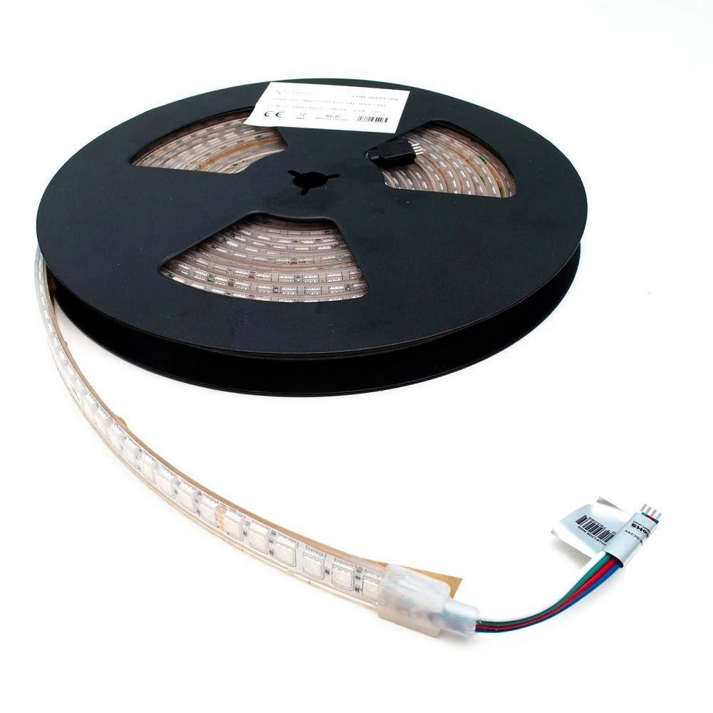 Trade Shop - Striscia 600led Impermeabile Ip68 Dimmerabile Luce Multicolore Rgb 75w 24v Esterni -
