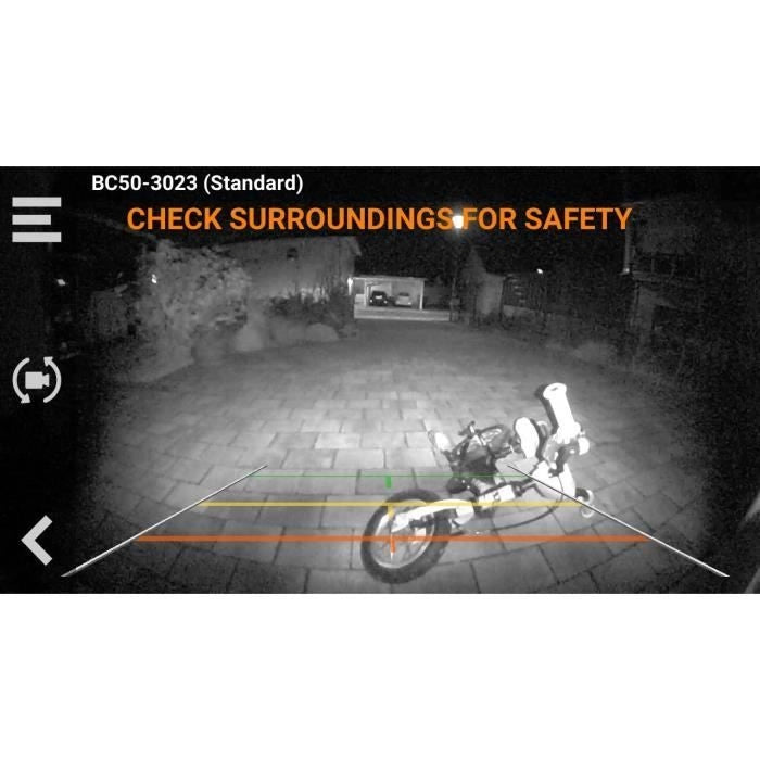 Camera inversione wireless BC50 - Garmin - Vision notturna - Supporto per la targa e il supporto di fissaggio