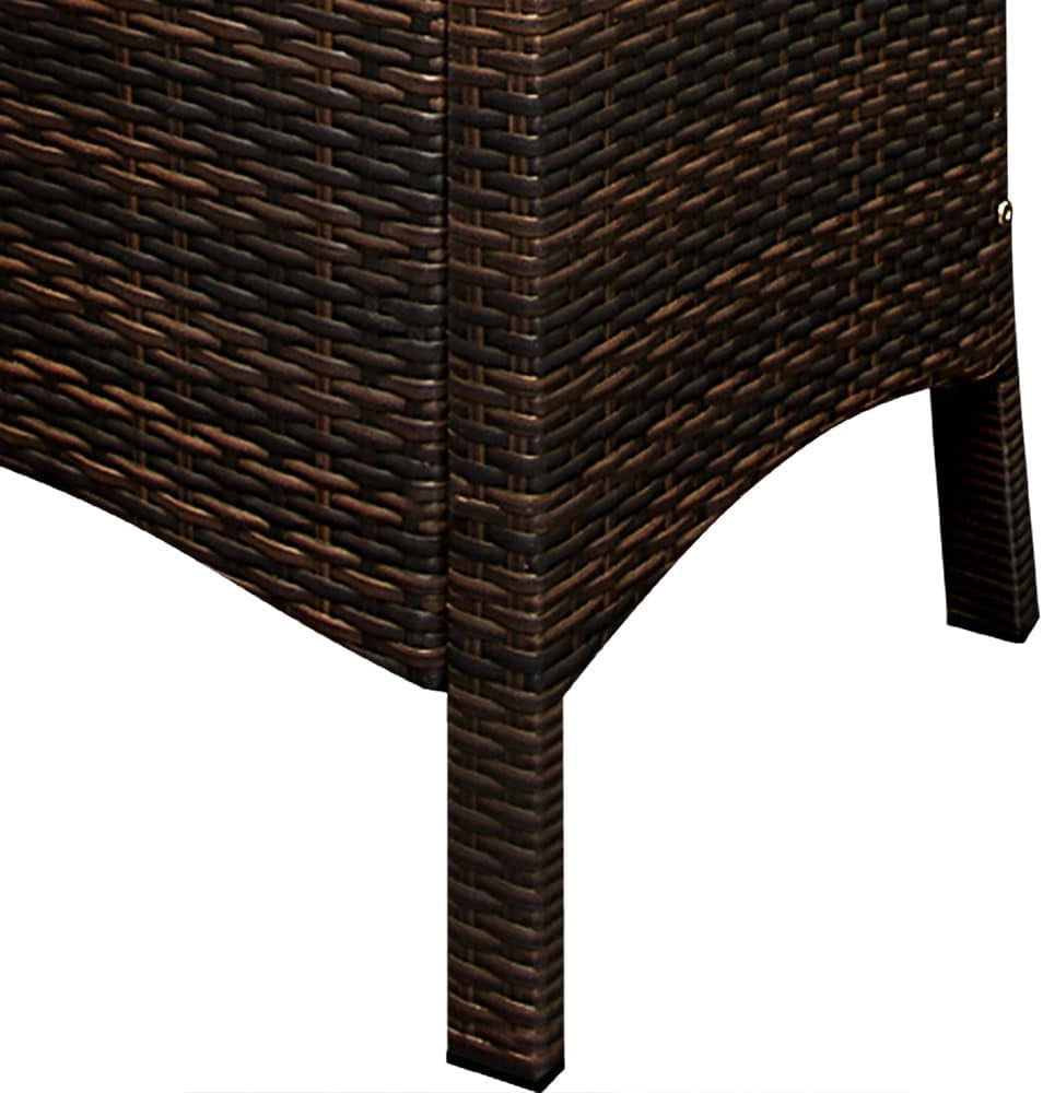 Set di Mobili da Giardino 8 Sedie incl. Cuscini da 7 cm con Tavolo 190x90 cm Mobili da Esterno per Terrazza Resistenti in Polyrattan Legno di Acacia per Balcone Lounge