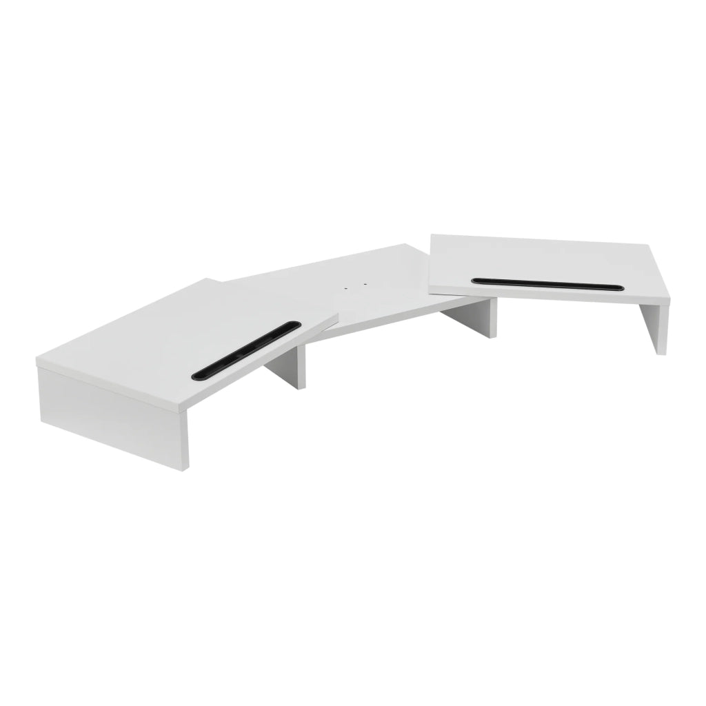 Supporto per monitor regolabile con supporto per laptop 79-111 cm bianco 03_0008222