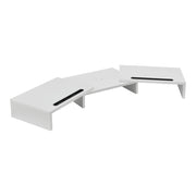 Supporto per monitor regolabile con supporto per laptop 79-111 cm bianco 03_0008222