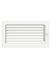 Griglia di ventilazione per camino 17x30 bianca con tapparelle avvolgibili