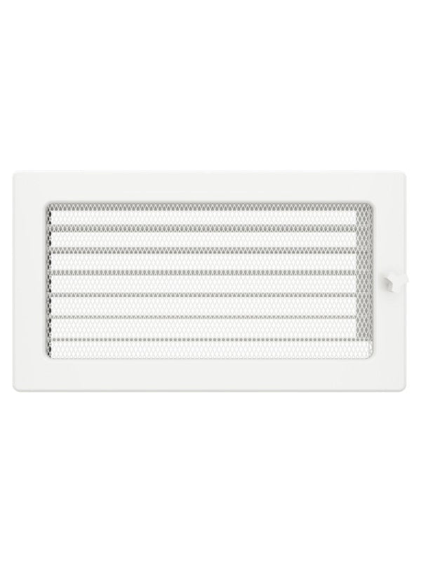 Griglia di ventilazione per camino 17x30 bianca con tapparelle avvolgibili