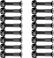 Set di Hardware per Skateboard e Longboard per Sostituzione Nero - 16 pezzi - Viti per Skateboard Viti per Truck Moltiuttori