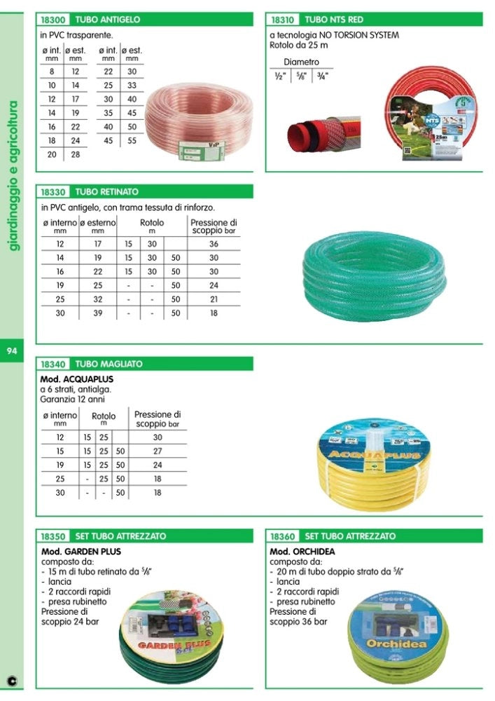 1rotolo tubo magliato acqua plus 15 mm rotolo 25 m cod:ferx.36564
