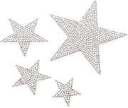 Set di Sticker Decorativi con Strass - 4 Pezzi - Sticker Autoadesivo - Mati 3,6/9,5 cm - Decorazione Personale