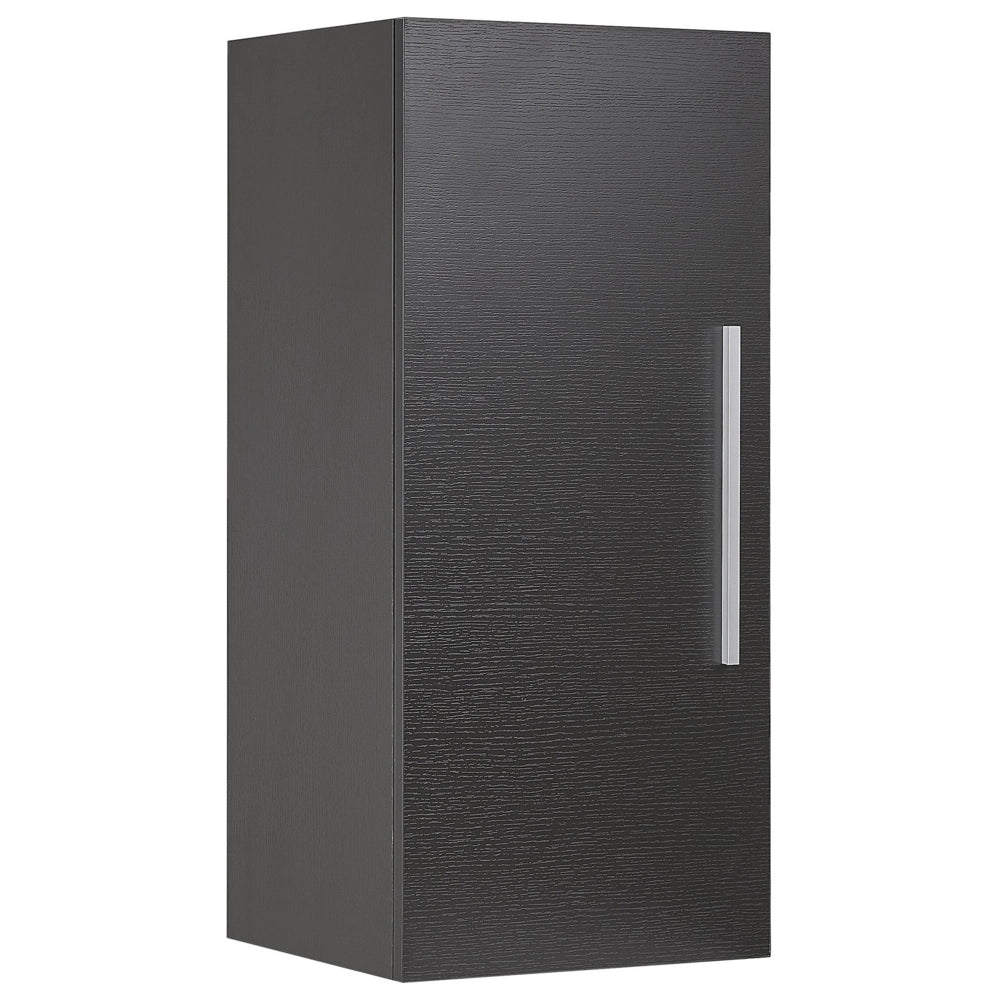 Armadietto laterale mobiletto Bagno Nero 88 x 40 x 35 cm Moderno