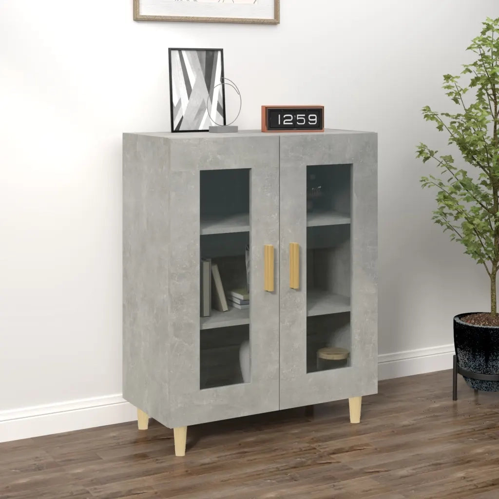 Credenza-Buffet-Armadio da cucina Grigio Cemento 69,5x34x90 cm in Legno Multistrato 431697